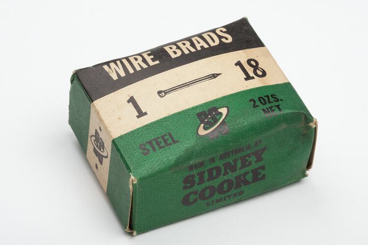 Nails - Sidney Cooke, Flat Head, Boxed, circa 1950s-1980s