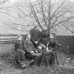 Glass Negative - Beckett Family, London, 1891