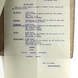 Document - Daily Order for HMAS Hobart, World War II, 9 Dec 1941