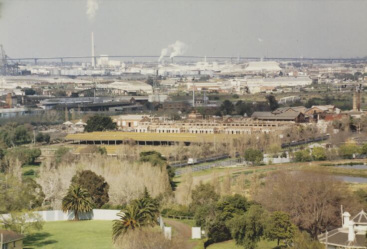Aerial View of Newmarket Saleyards, 1987