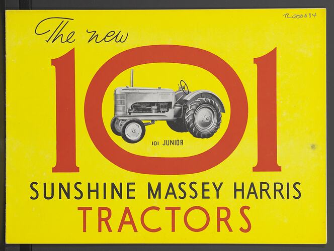 Catalogue - H.V. McKay Massey Harris, 'The New 101 Tractors', 1940