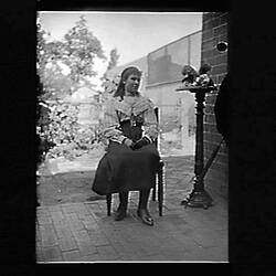 Glass Negative - Nellie Beckett, Northcote, Victoria, Feb 1900