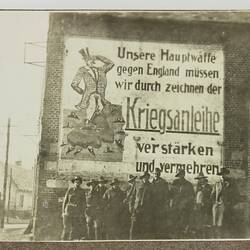Photograph - Servicemen Under A German Billboard, Driver Cyril Rose, World War I, 1916-1919