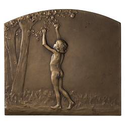 Plaque - Age & Youth,  Rene Baudichon, France, 1904