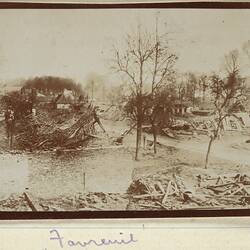 Photograph - Ruins, Favreuil, France, Sergeant John Lord, World War I, 1917
