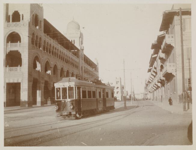 'Street Scene at Heliopolis', Egypt, Captain Edward Albert McKenna, World War I, 1914-1915