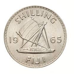 Coin - 1 Shilling, Fiji, 1965