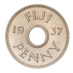 Proof Coin - 1 Penny, Fiji, 1937