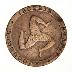 Coin - 1/2 Penny, Ramsey, Isle of Man, 1831
