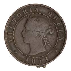 Coin - 1 Cent, Prince Edward Island, Canada, 1871