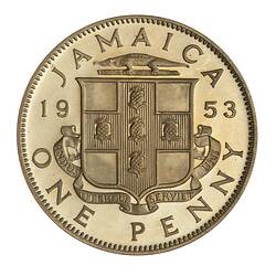 Proof Coin - 1 Penny, Jamaica, 1953