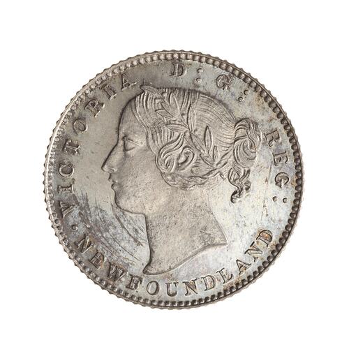 Proof Coin - 10 Cents, Newfoundland, 1870