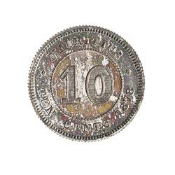 Proof Coin - 10 Cents, Mauritius, 1878