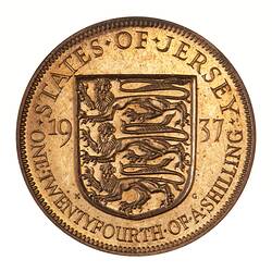 Proof Coin - 1/24 Shilling, Jersey, Channel Islands, 1937