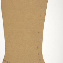 Shoe Pattern Piece, Children's Boot, 1930s-1970s