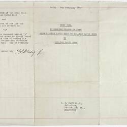 Document - Deed Poll Evidencing Change of Name, Issued to William David Herr