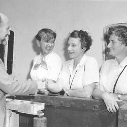 Photograph - Dr Mary Gillham, Hope Macpherson, Isobel Bennett & Dr Phillip Law, Magga Dan, 1959