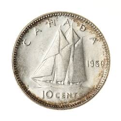 Coin - 10 Cents, Canada, 1950