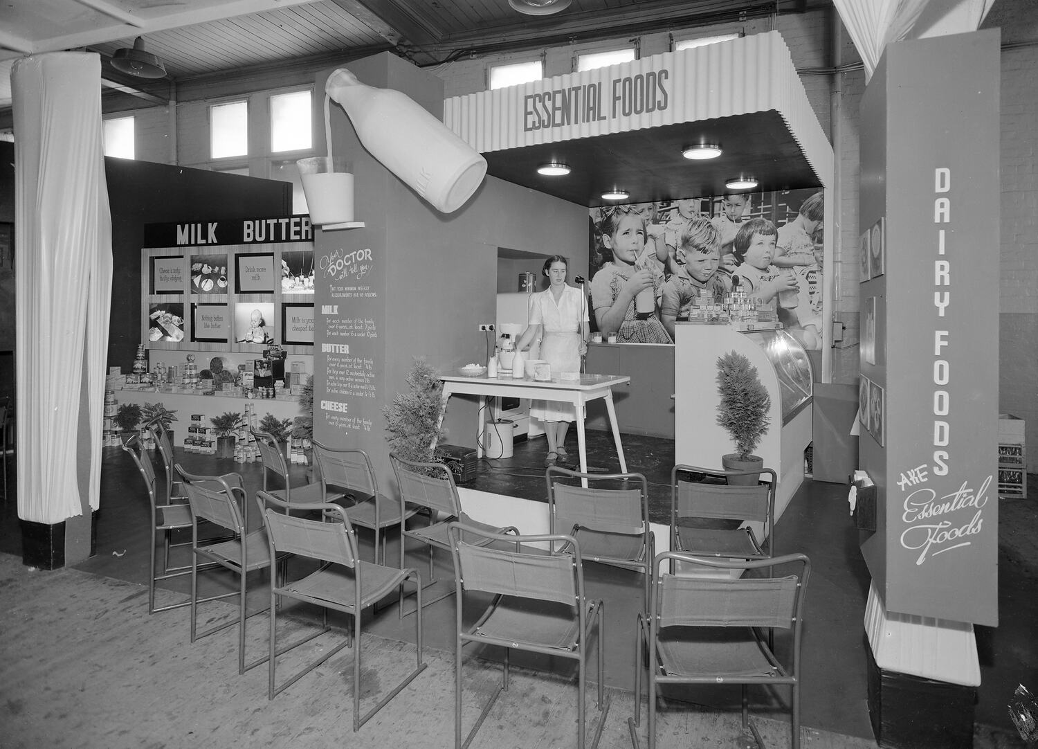 Negative Exhibition Stand, Dairy Foods, Exhibition Building, Carlton