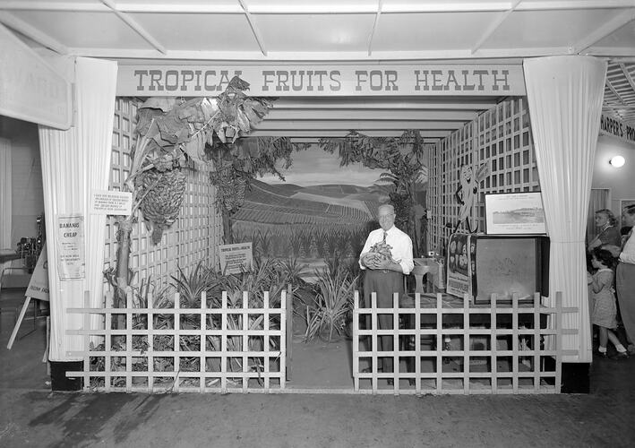 Exhibition Stand, Tropical Fruits, Exhibition Building, Carlton, Victoria, 1955