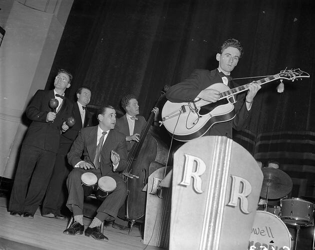 Musicians, Melbourne Town Hall, Melbourne, Victoria, 1953