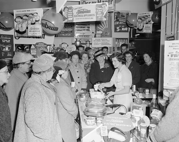 Sunbeam Corporation, Product Demonstration at McEwans, Melbourne, Victoria, 1958