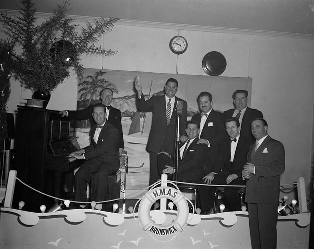 Musicians & Performers on Stage, Melbourne, Victoria, 1955-1956