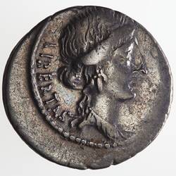 Coin - Denarius, BRVTVS, Ancient Roman Republic, 54 BC