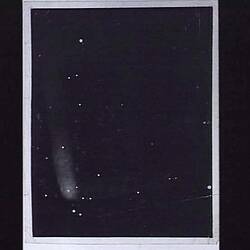 Photograph - Comet & Stars, probably taken at Melbourne Observatory, South Yarra, Victoria, circa 1909