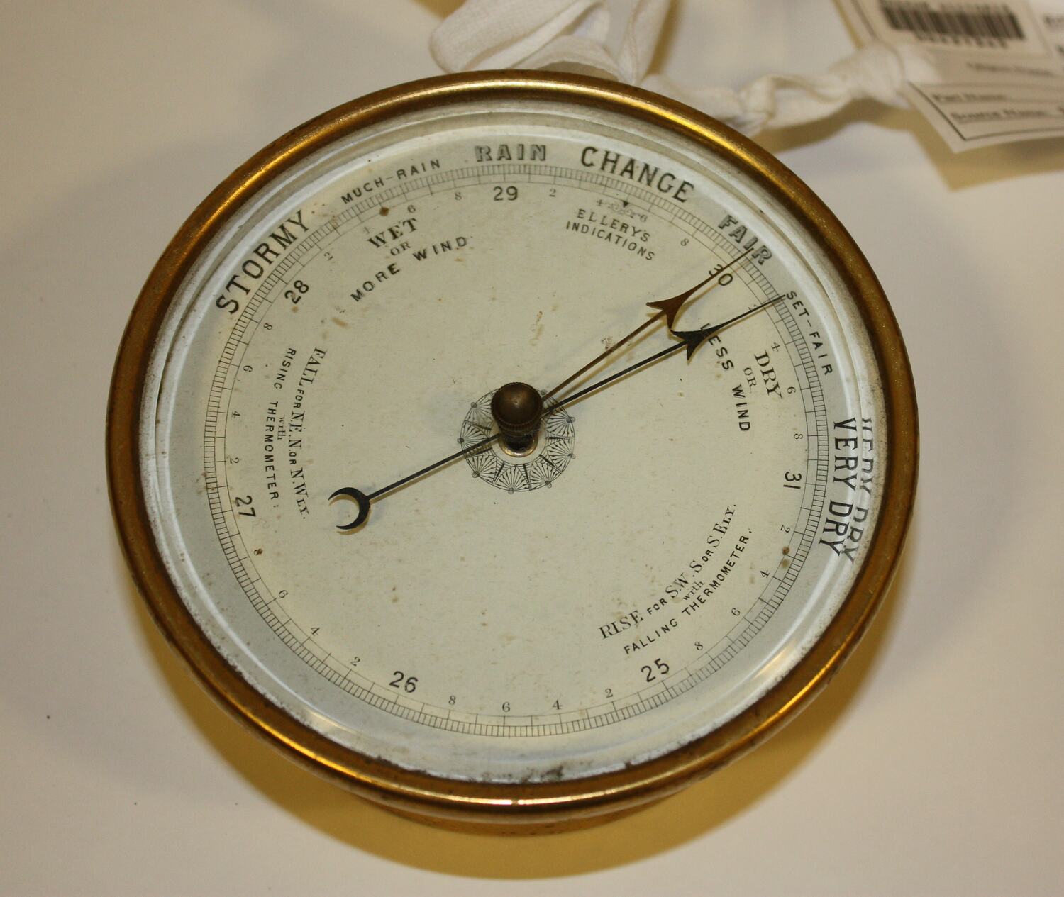 Barometer - Aneroid, Ellery's Indications, circa 1840-1876