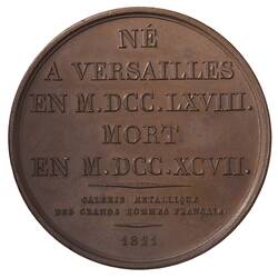 Medal - Lazare Hoche, France, 1821