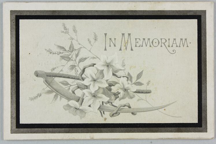 Card - Memorial Card, James Smith, Stranraer, United Kingdom, 14 September 1894