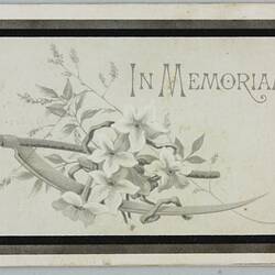 Card - Memorial Card, James Smith, Stranraer, United Kingdom, 14 September 1894