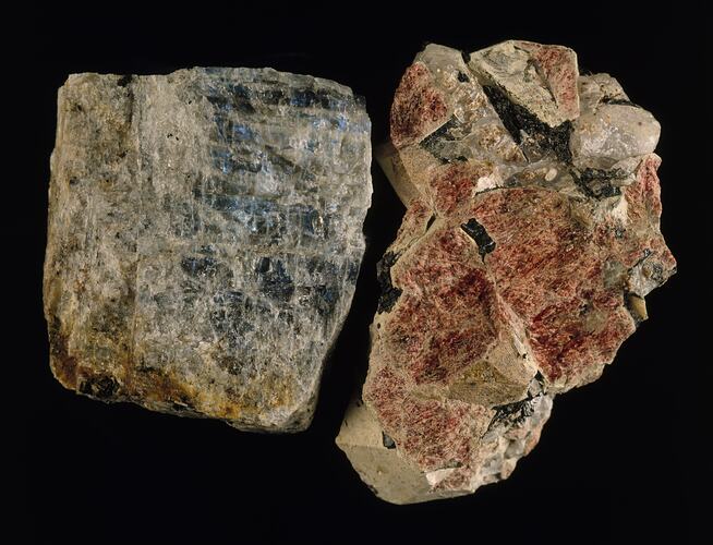 Eudialyte and Anorthoclase. [M 39284, M 39286]