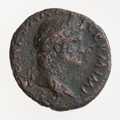 Coin - As, Emperor Nero, Ancient Roman Empire, 65 AD
