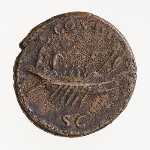 Coin - As, Emperor Hadrian, Ancient Roman Empire, 125-128 AD