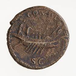 Coin - As, Emperor Hadrian, Ancient Roman Empire, 125-128 AD