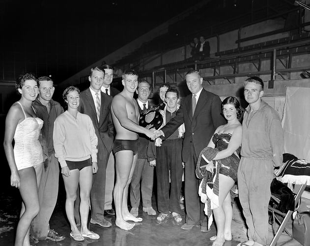 BP Australia, Group in Swimming Costumes, Port Melbourne, 03 Mar 1959