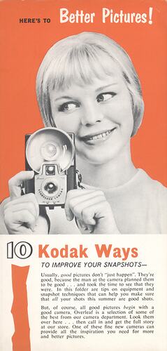 Brochure - Kodak Australasia Pty Ltd, '10 Kodak Ways to Improve Your Snapshots', 1960