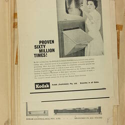 Scrapbook - Kodak Australasia Pty Ltd, Advertising Clippings, 'Medical/Dental', Coburg, 1958-1966