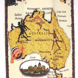 Tea Towel - Australian & First Peoples Iconography, circa 2000