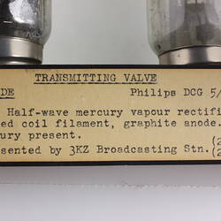 Electronic Valve - Philips, Diode, Type DCG5/2500. early 1930s