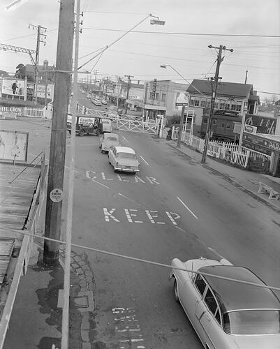 Royal Automobile Club of Victoria, Streetscape, Victoria, 06 Aug 1959