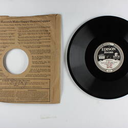 Disc Recording - Edison, Double-Sided, 'Moto Perpetuo' and 'Hungarian Love Song', 1921-1929