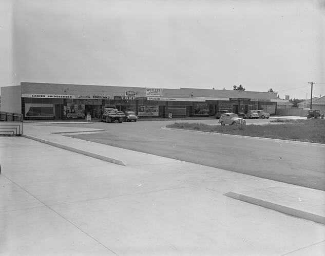 Row of Shops, Clareville, Springvale, Victoria, 12 Nov 1959
