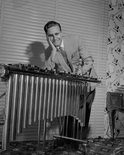 Man with a Xylophone, Balwyn, Victoria, 22 Dec 1959