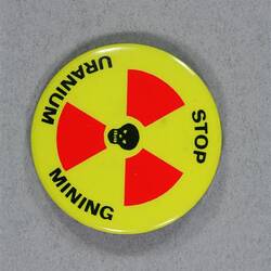 Badge - Stop Uranium Mining, Australia, 1960s