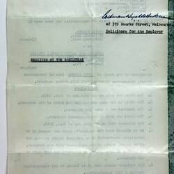 Notice - Employer Compensation Claim, Sylvia Forbes (Claimant) & Stewarts & Lloyds (Aust) Pty Ltd (Employer), Melbourne, 26 Jul 1963