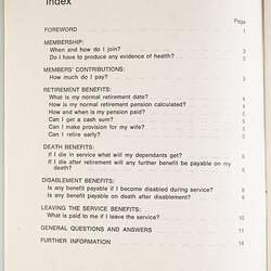 Booklet - Kodak (Australasia) Pty Ltd, An Outline of The Staff Superannuation Plan, 1 January 1974. Page 2