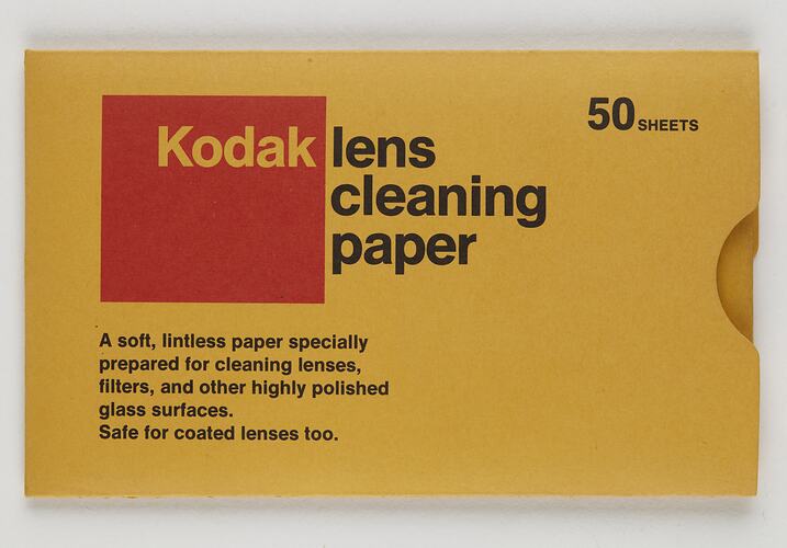 Lens Cleaning Paper - Eastman Kodak Company, 50 sheets, circa 1980 - 2005 (front)